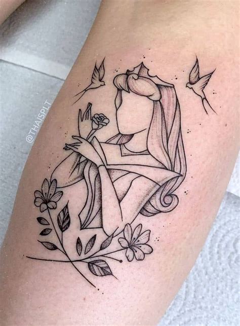 elsa tattoo|aurora sleeping beauty tattoo.